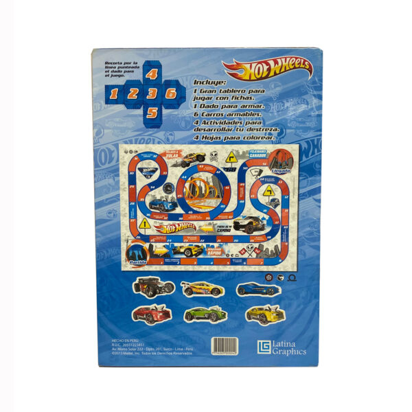 Hot Wheels Libro de actividades + 12 Plumones - Imagen 2