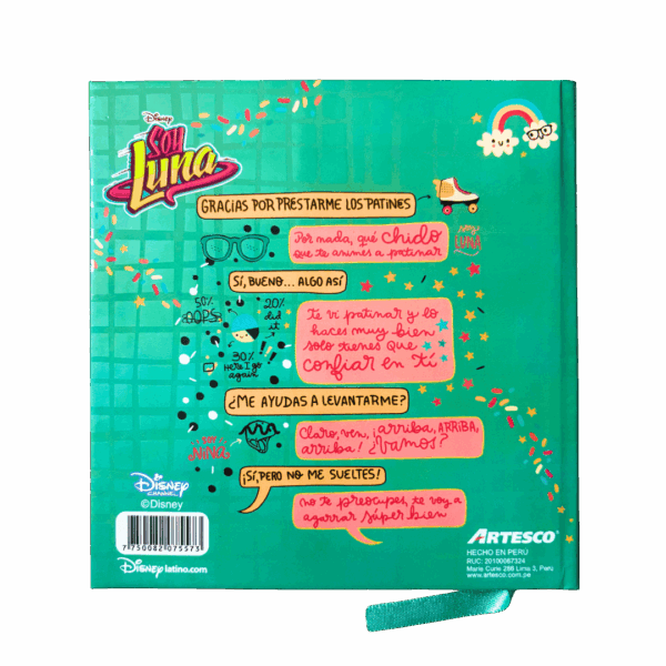 Libreta de Notas Soy Luna - Empastada cuadrada - Imagen 2