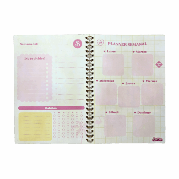 Planner Barbie A5 - Anillado - Imagen 3
