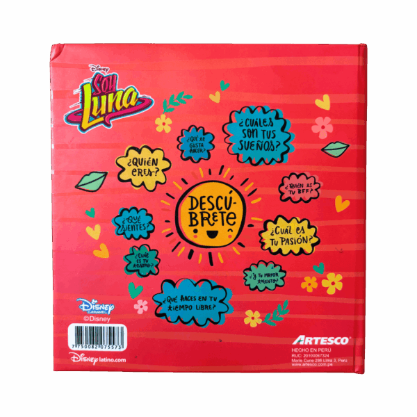 Libreta de Notas Soy Luna - Empastada cuadrada (2) - Imagen 2