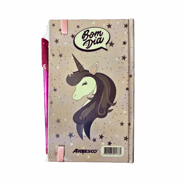 Bom Dia Agenda con liga - Unicorn + Bolígrafo Trimax - Imagen 2