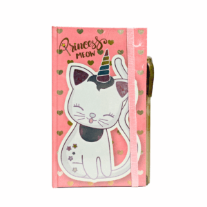 Bom Dia Agenda con liga - Meow + Bolígrafo Trimax