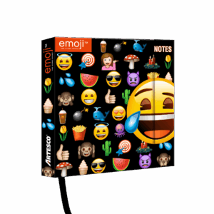 Libreta de Notas Emoji - Empastada cuadrada con imán