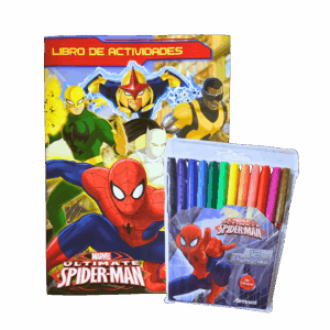 Spiderman Libro de Actividades + 12 Plumones