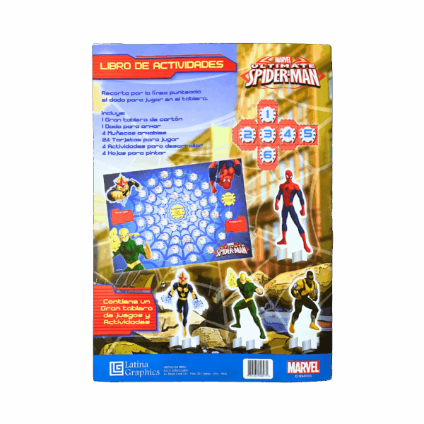 Spiderman Libro de Actividades + 12 Plumones - Imagen 3