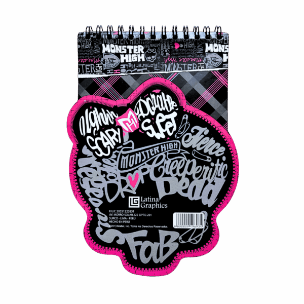 Libreta de Notas Monster High - Calavera (2) - Imagen 2