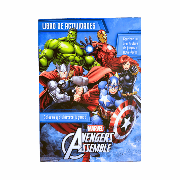 Libro de Actividades Avengers + Tablero de juegos